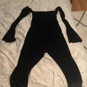 Black Satin Jumpsuit